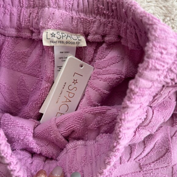 L*Space S French Terry Soleil Shorts, Elastic Waist Band NWT - Picture 5 of 5